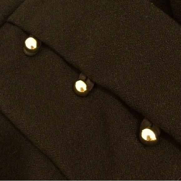 Black Blazer with Gold Buttons military style - Picture 3 of 4